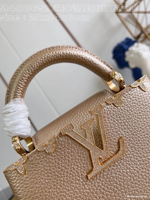 FS CHEAP CAPUCINES MINI-21*14*8CM VUITTON LOUIS 0713